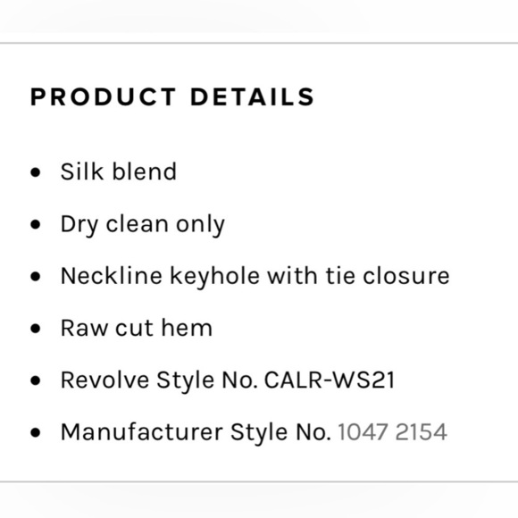 CALVIN Rucker Say My Name Top Silk Blouse - Picture 6 of 6